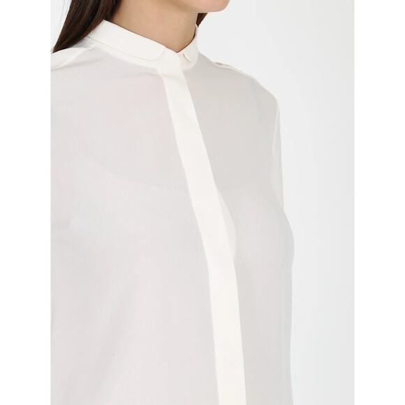 Vintage Chloe Silk Soft Black Bell Sleeve Oversized Tunic Button Down Blouse XS - Picture 4 of 13